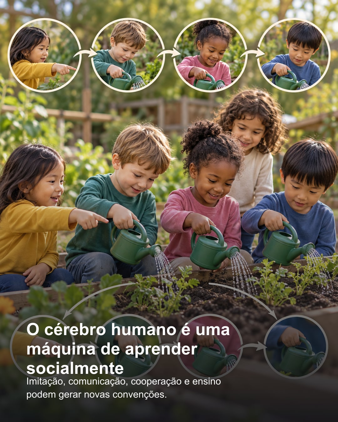 Infográfico complementar da matéria: E se colocássemos crianças numa ilha e reiniciássemos a civilização?