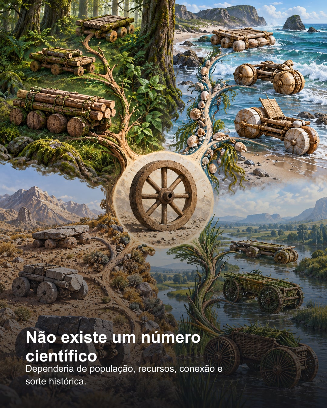 Infográfico complementar da matéria: E se colocássemos crianças numa ilha e reiniciássemos a civilização?
